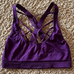 Victoria's Secret Deep Purple Strappy Sports Bra